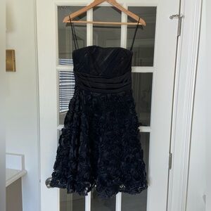 Strapless Black Cocktail Dress
